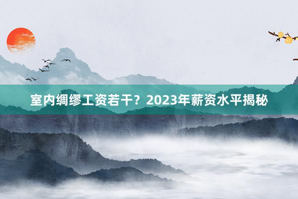 室内绸缪工资若干？2023年薪资水平揭秘